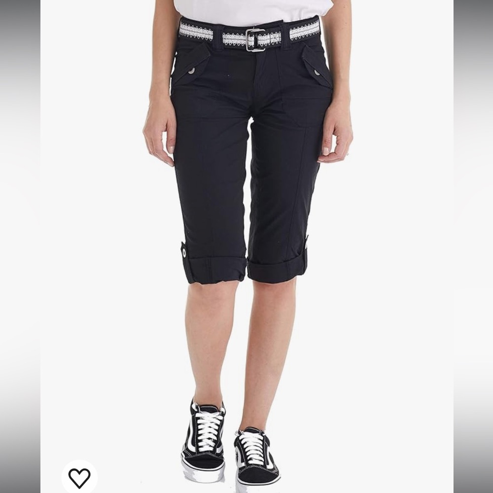 Suko cargo crop pants navy size 4.